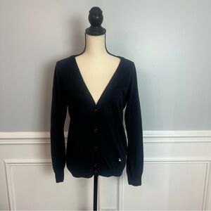 Jack Wills University Outfitters Women's Navy Blue Cardigan Cotton Cashmere Sz 8